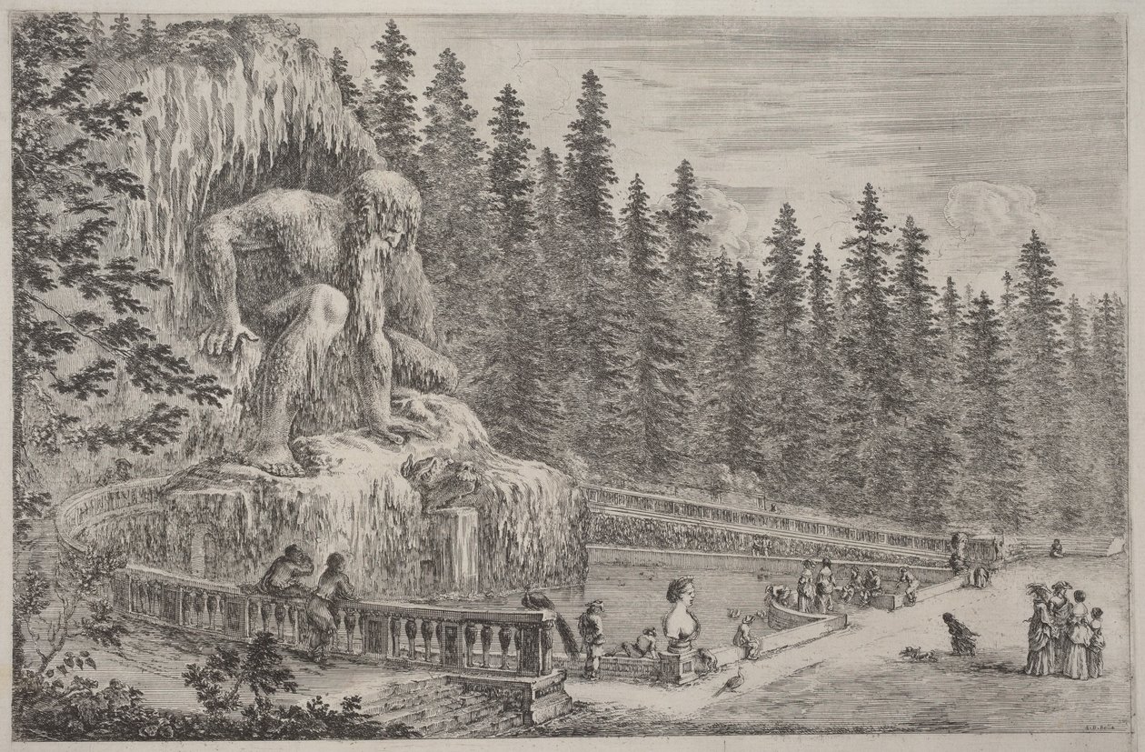 Colossal Statue of the Apennines by Stefano della Bella