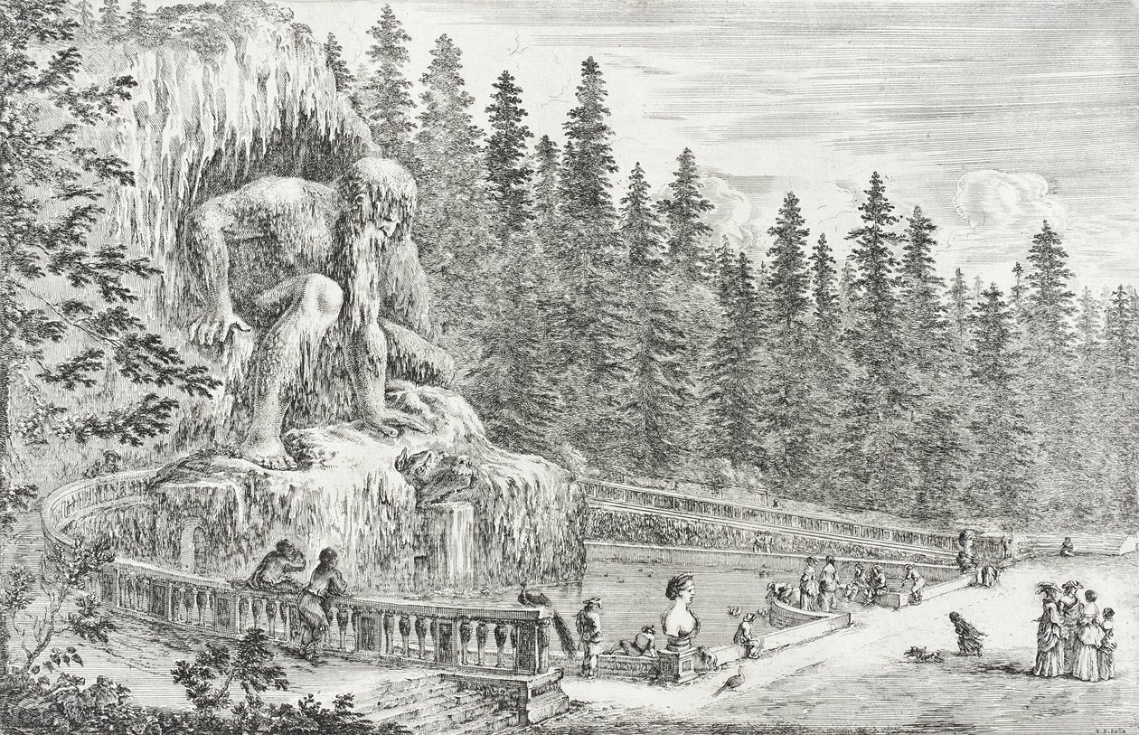 Colossal Statue of the Apennines by Stefano della Bella