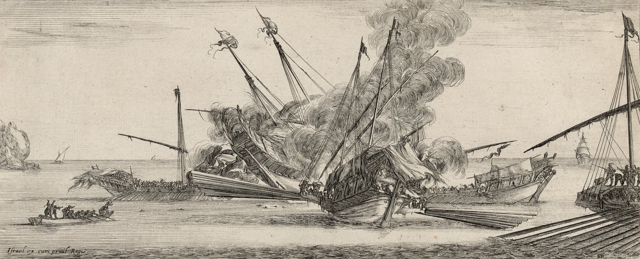 Combat Naval by Stefano della Bella