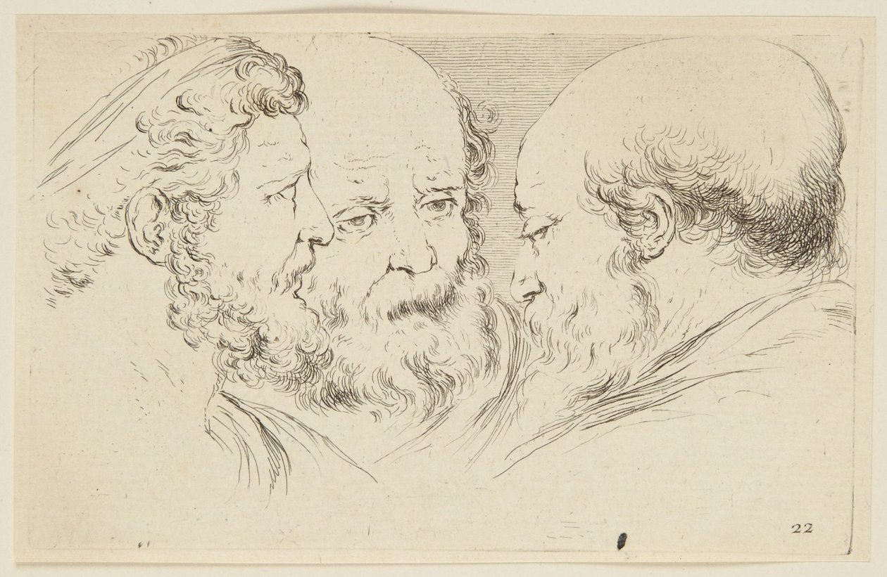 Heads by Stefano della Bella