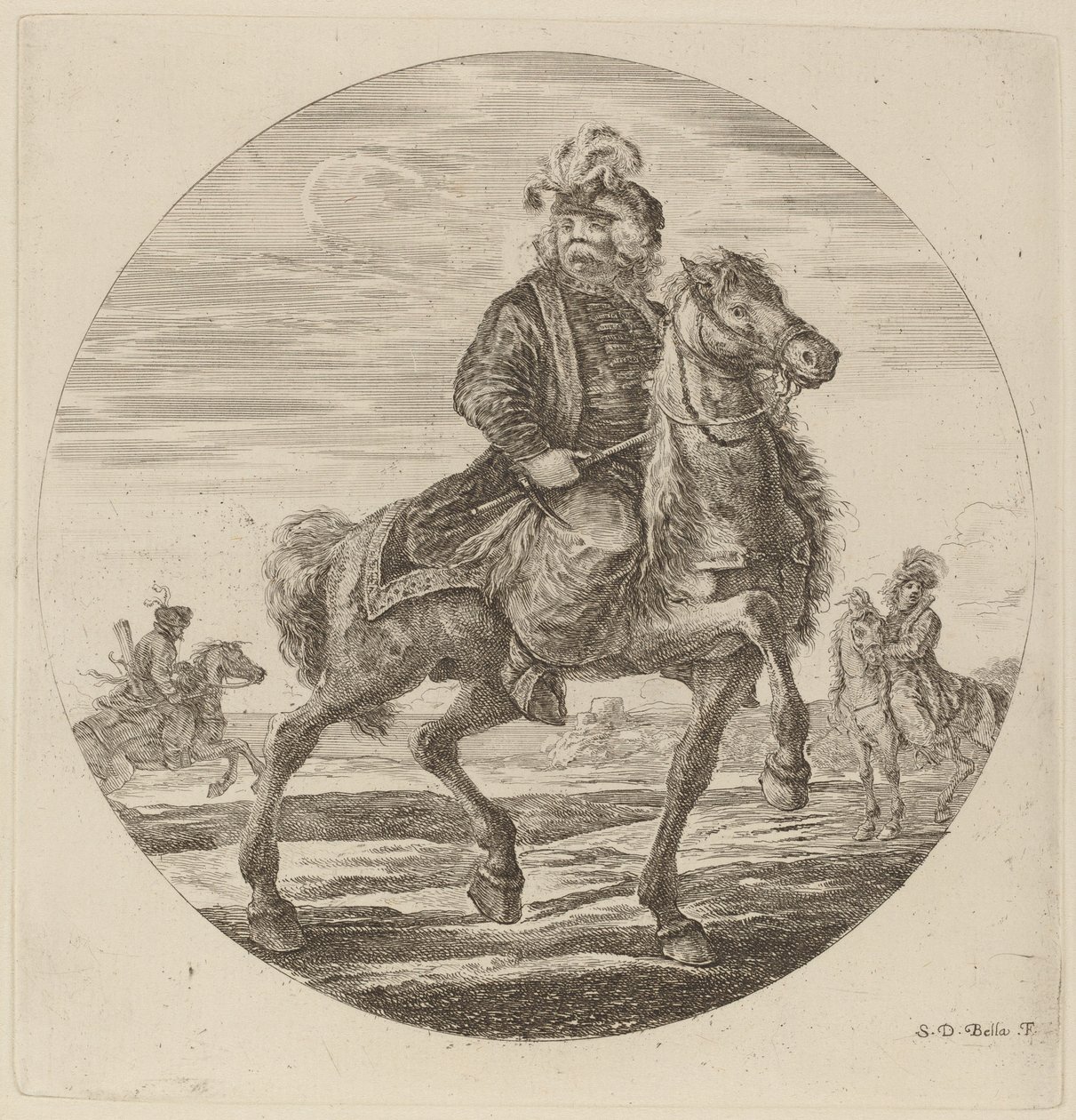 Hungarian Cavalier by Stefano della Bella