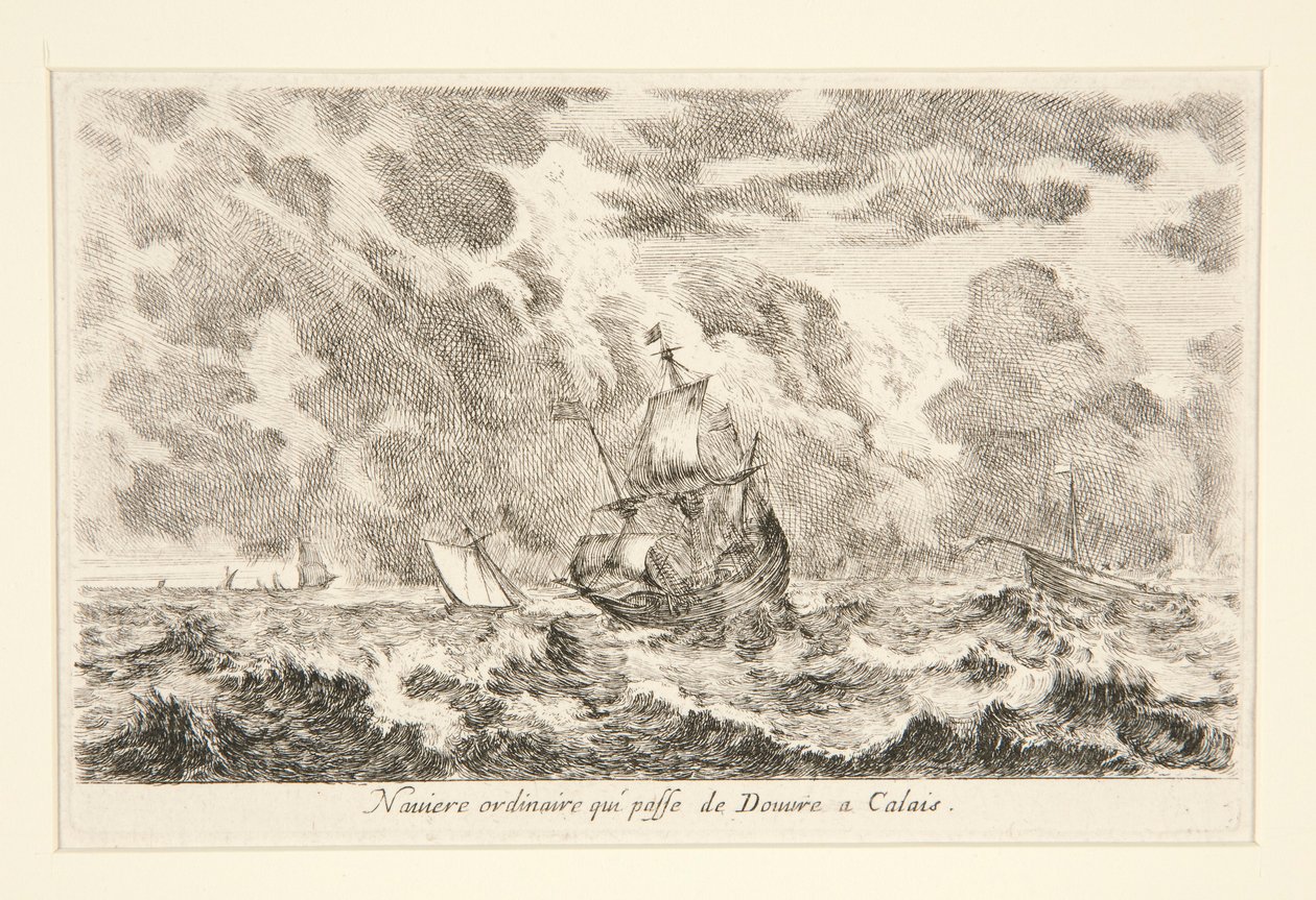 An ordinary ship travelling between Douvre and Calais, from the series ...