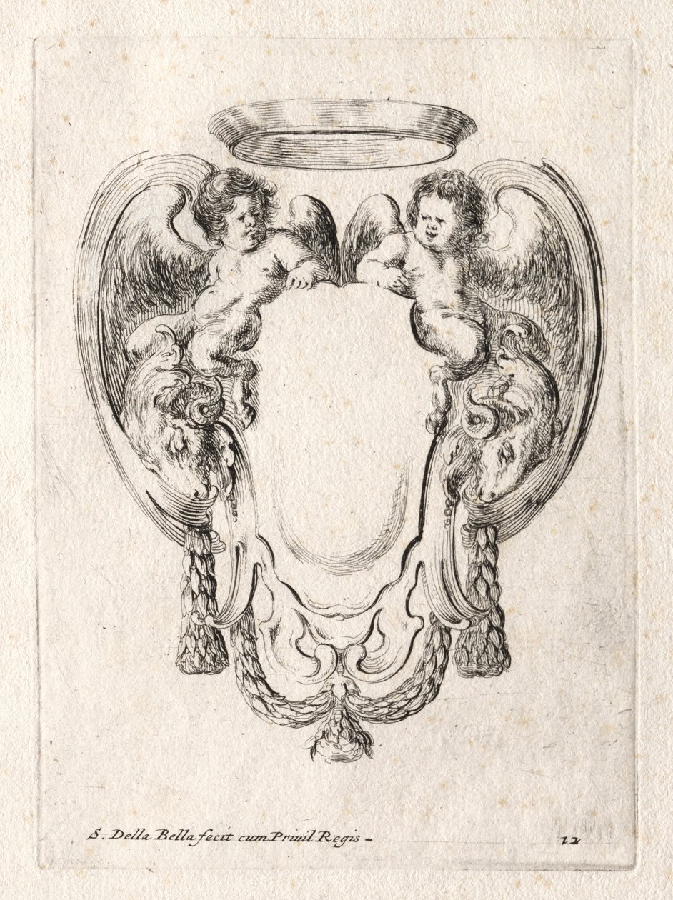 New Model for a Cartouche, 1647 by Stefano della Bella