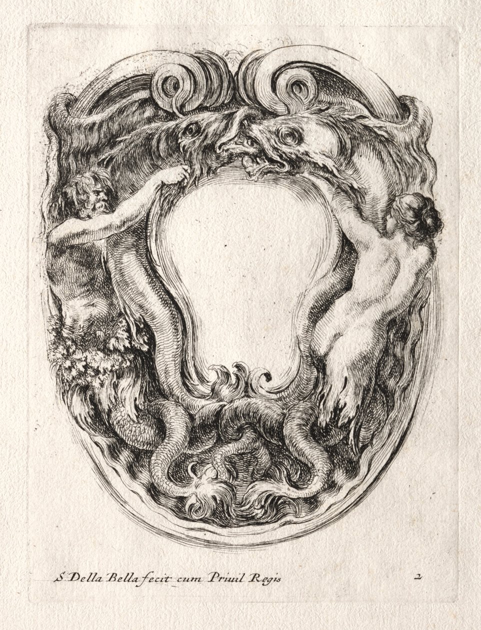 New Model for a Cartouche by Stefano della Bella