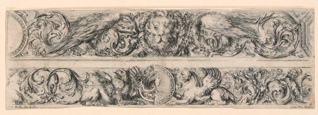 Ornamenti di Fregi e Fogliami by Stefano della Bella