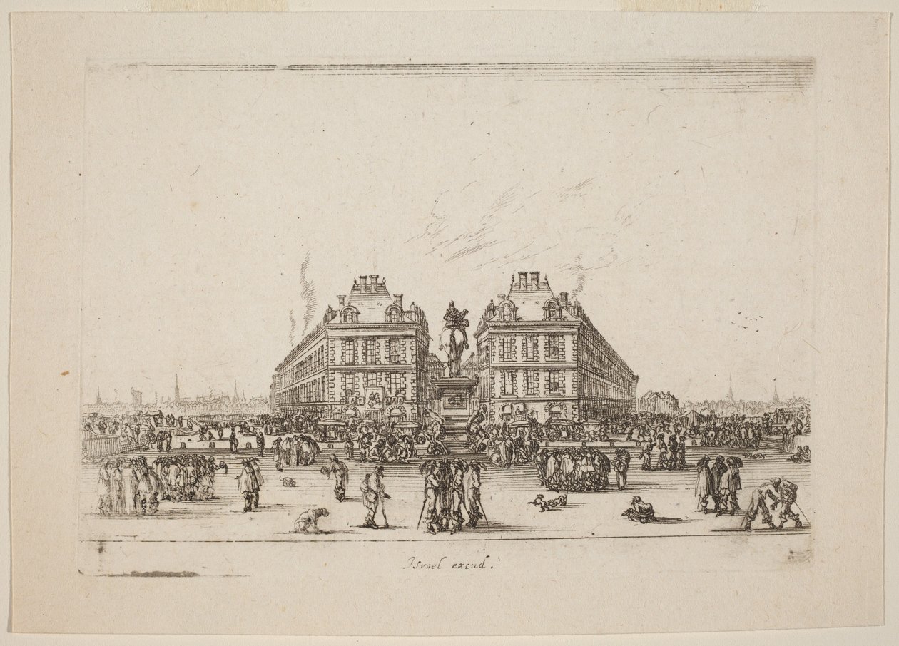 Place Dauphine by Stefano della Bella