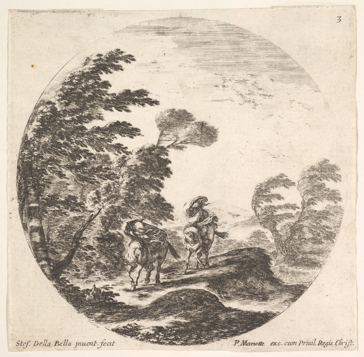 Plate 3: A Gale in the Forest by Stefano della Bella