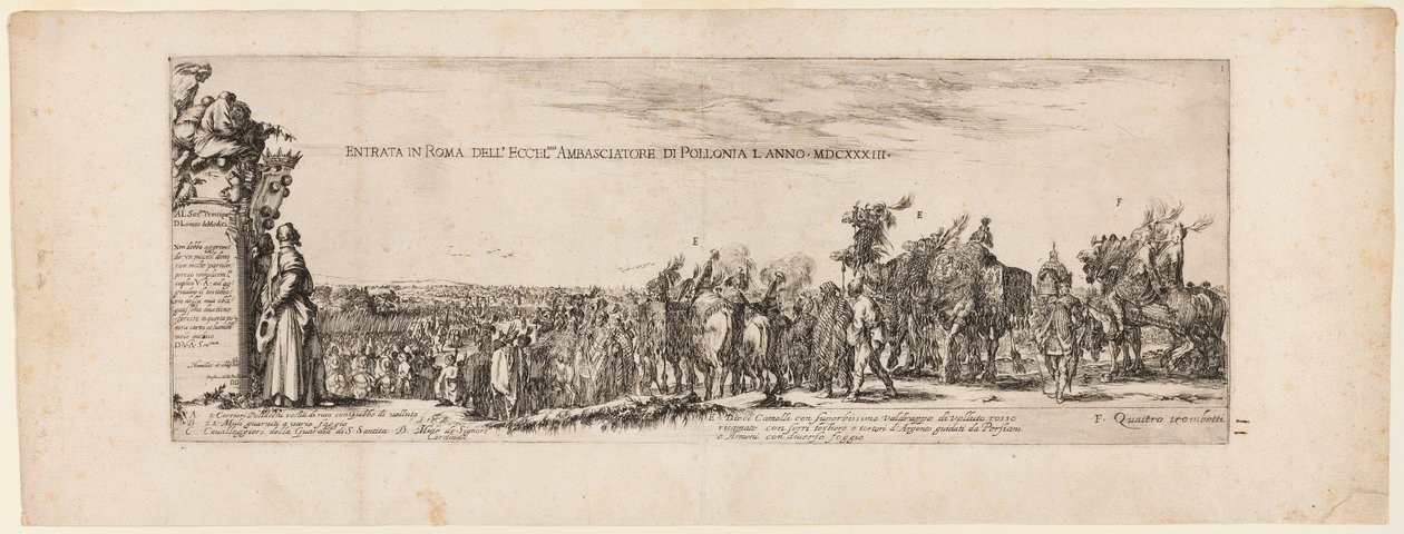 Entrance of the Ambassador of Poland into Rome by Stefano della Bella