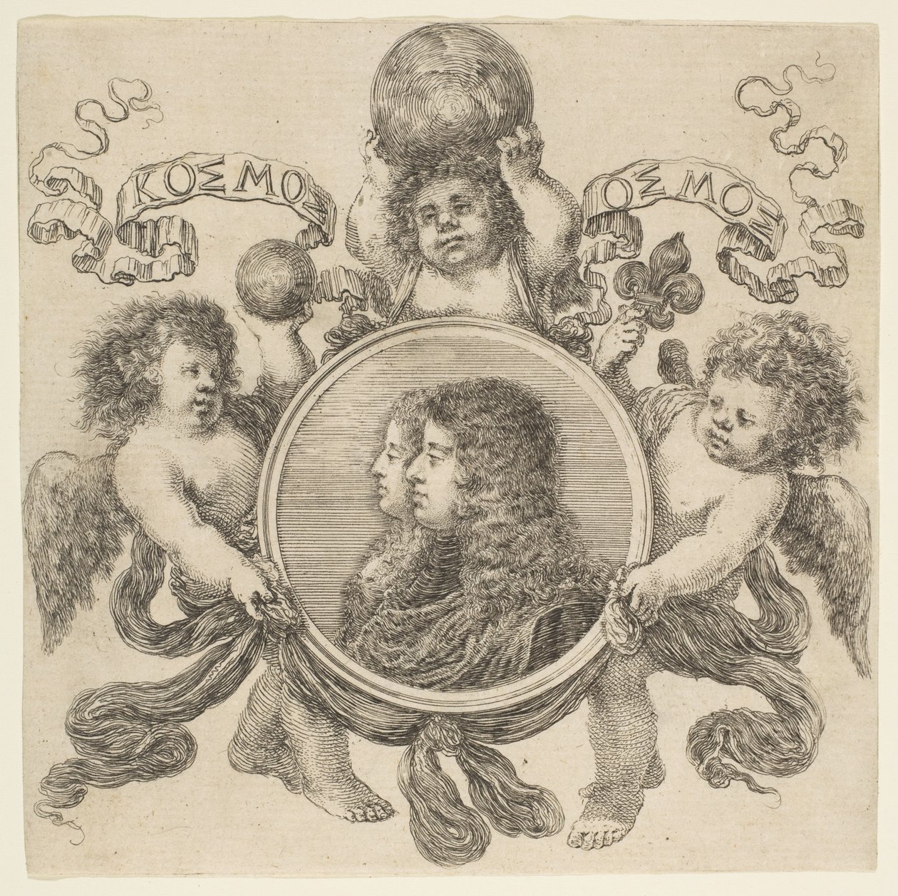 Portrait of Cosimo de Medici and Marguerite Louise d