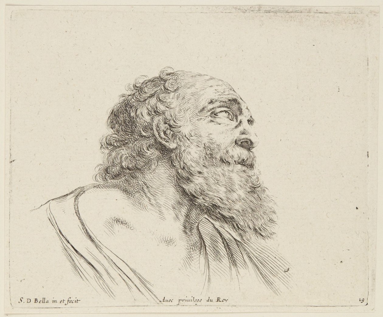 Study (The Principles of Drawing, 19) by Stefano della Bella