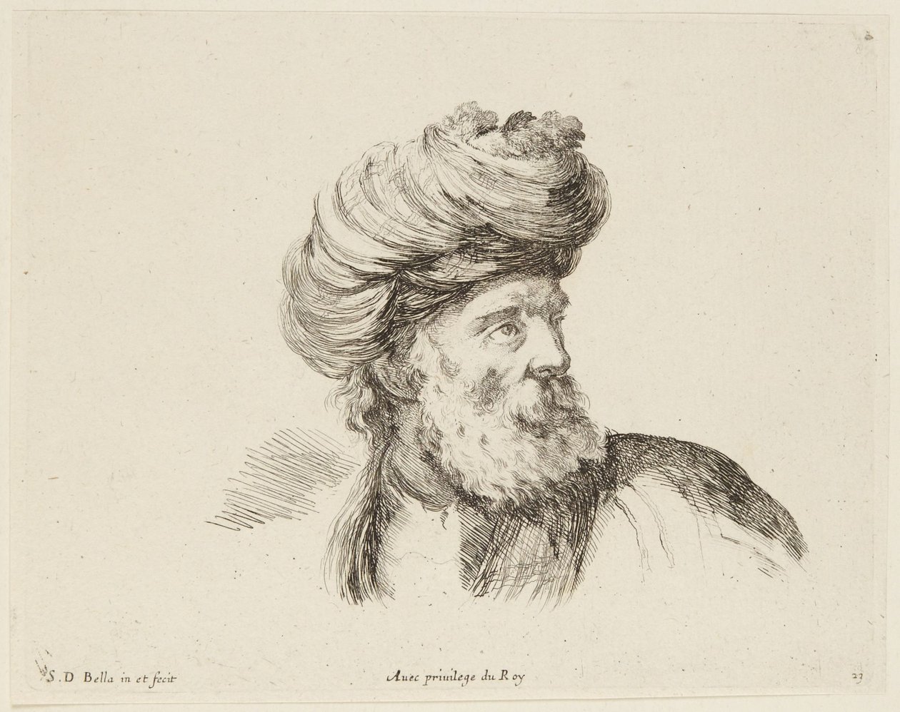 Study (I principii del disegno, 23) by Stefano della Bella