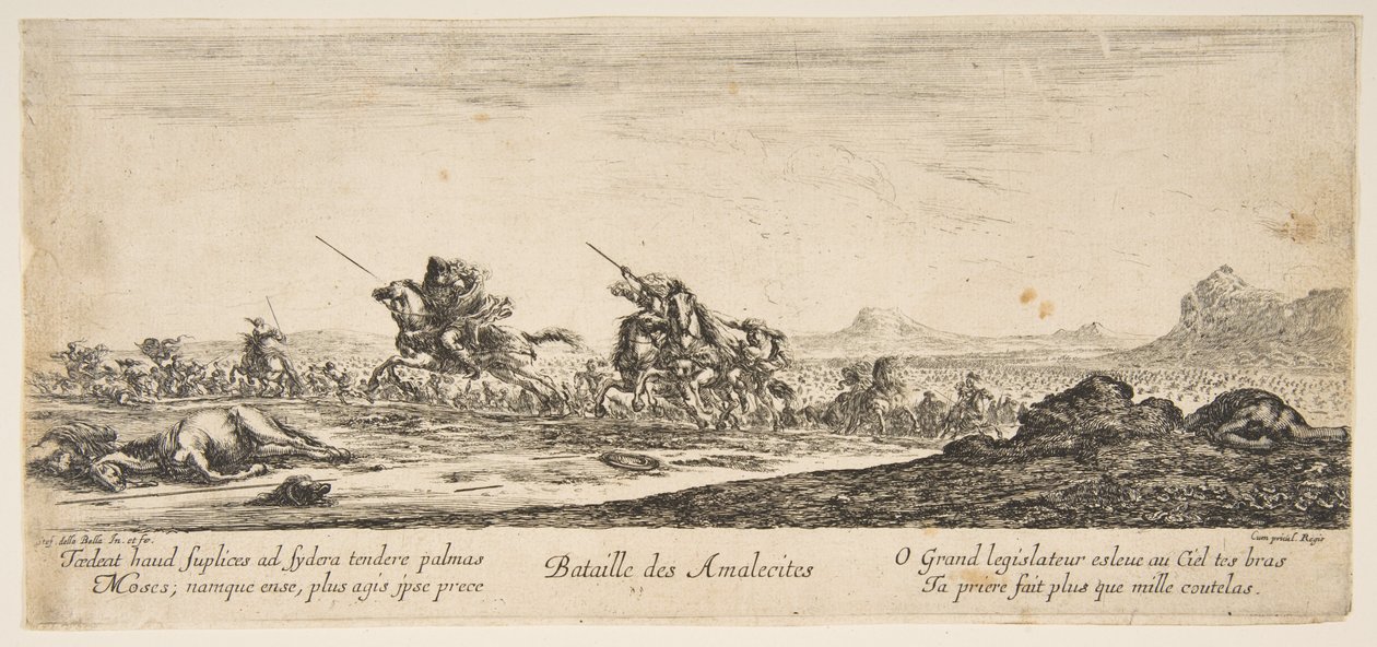 The Battle of the Amalekites by Stefano della Bella