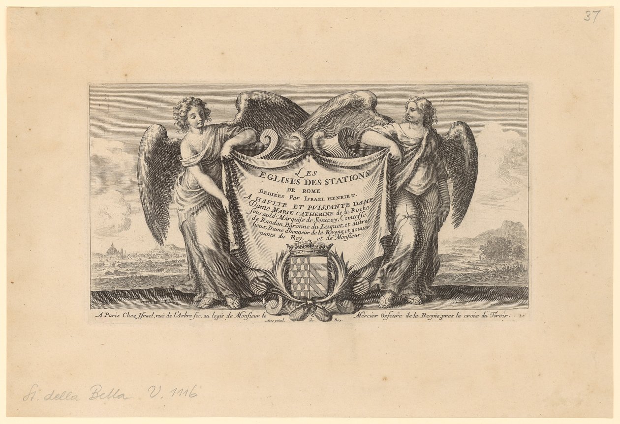 Title Page to "The Churches of the Stations of Rome" by Stefano della Bella