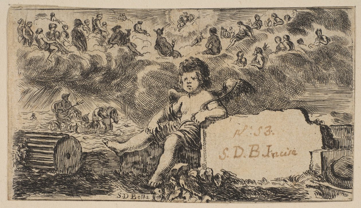 Title Page: Cupid, from Game of Mythology by Stefano della Bella