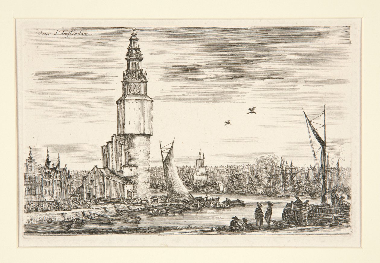 View of Amsterdam, from the series Views of Seaports by Stefano della Bella