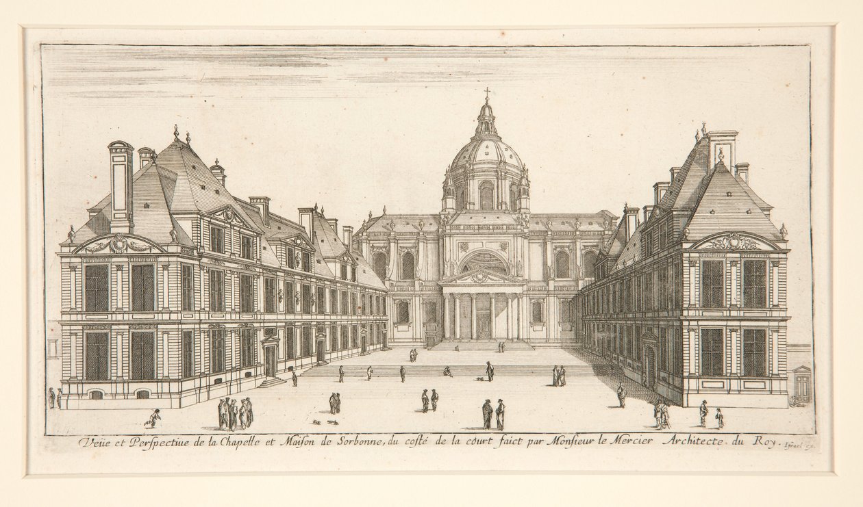 View and Perspective of the Chapel and House of Sorbonne by Stefano della Bella