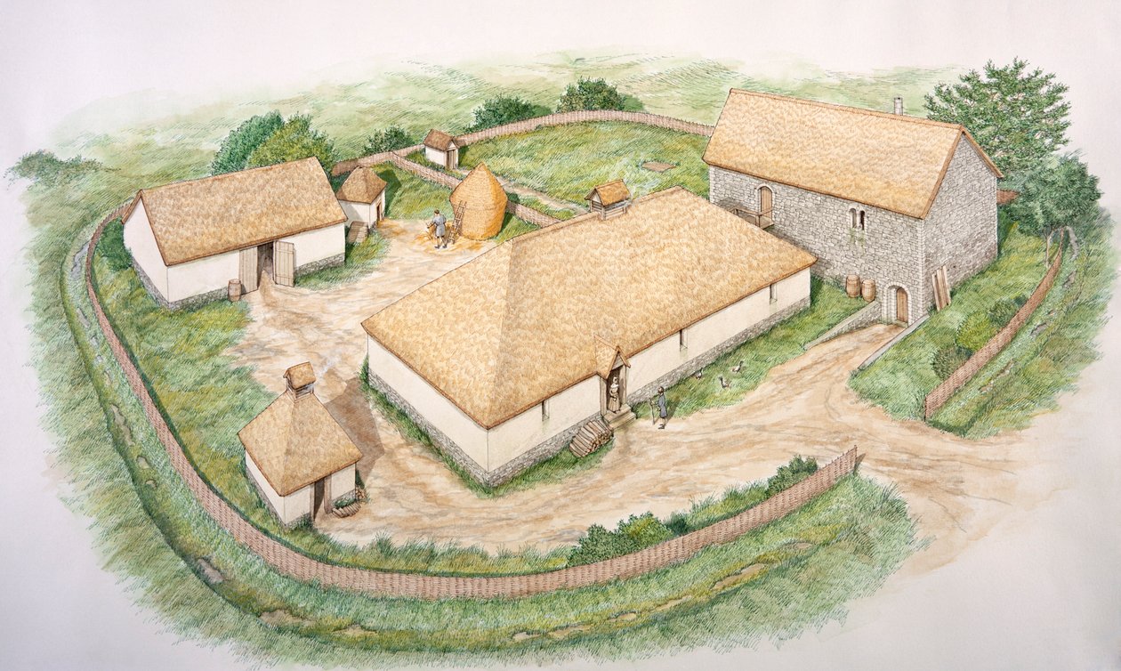 Medieval Manor Project Drawing