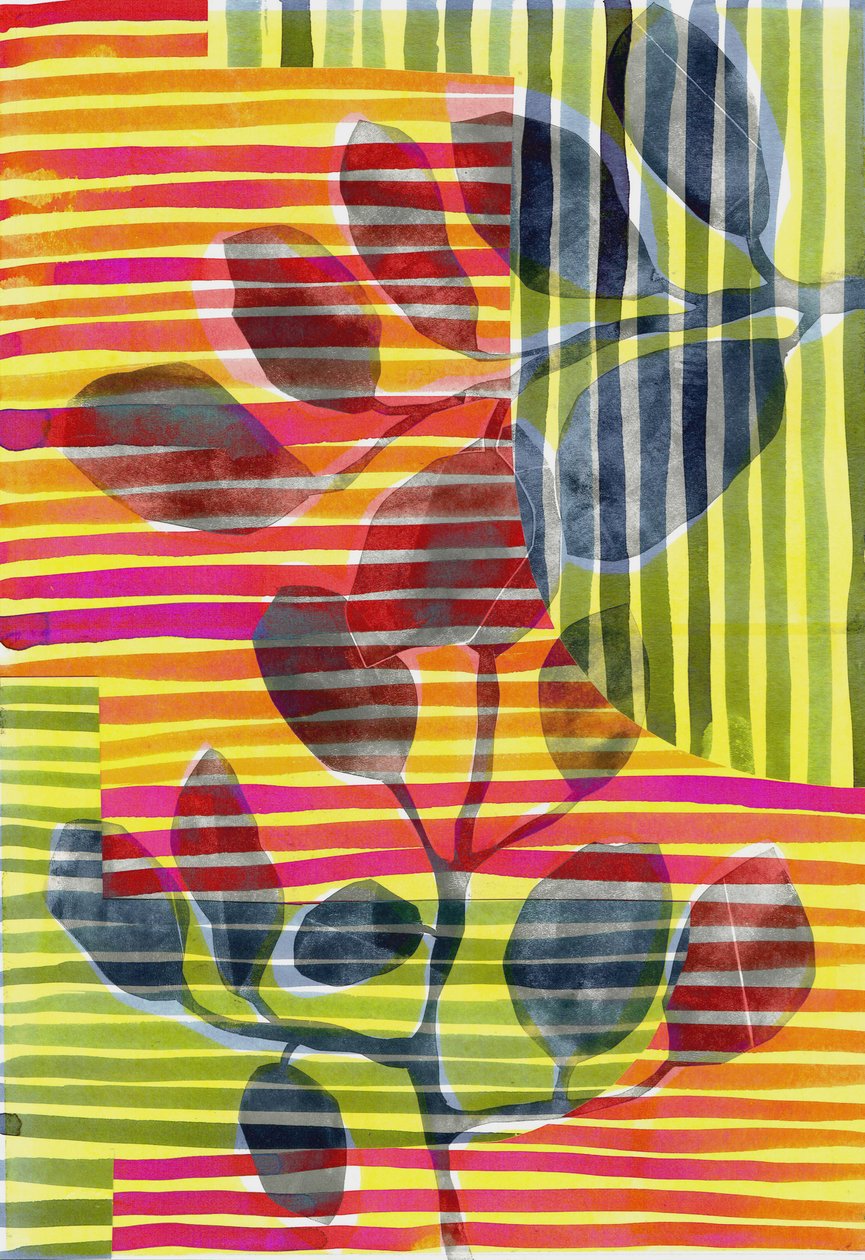 Botanical Stripe II, 2018 by Stephen Dow