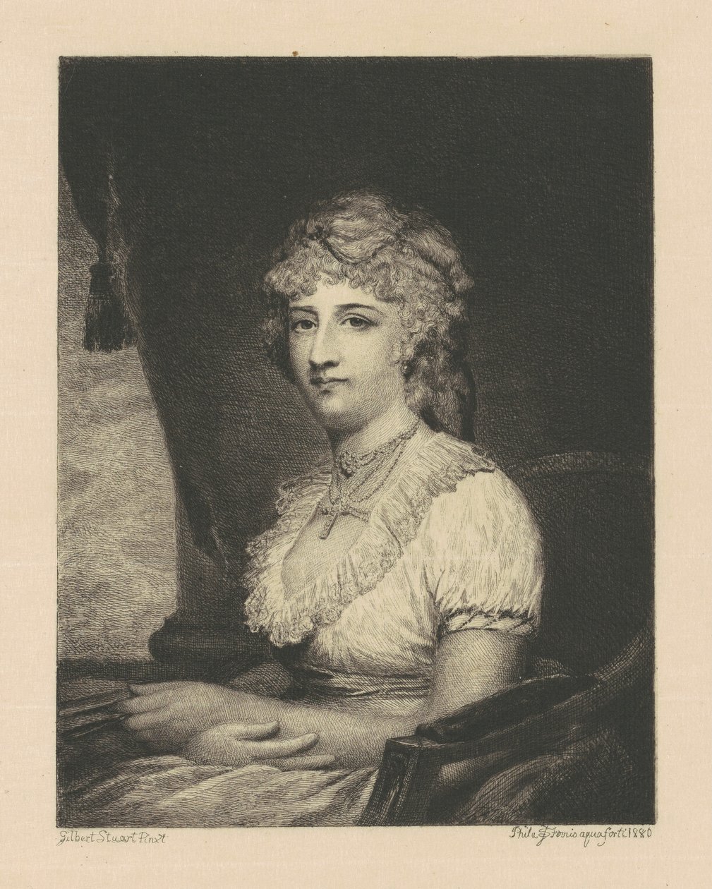 Mrs. Phillip Nicklin (Julianna Chew) by Stephen James Ferris, after Gilbert Stuart