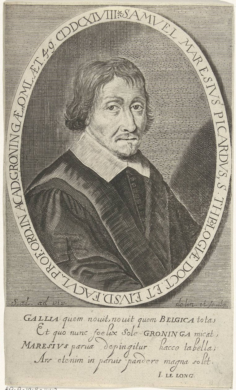Portrait of Samuel Maresius by Steven van Lamsweerde