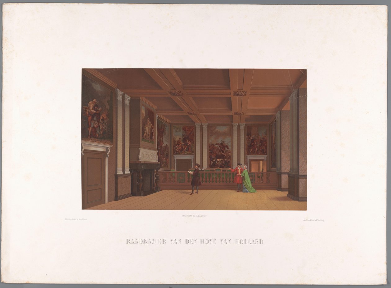 View of the Interior of the Council Chamber, in the Count