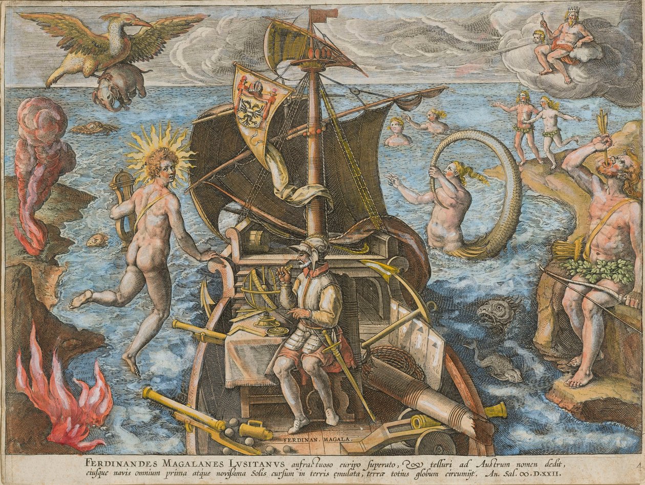Ferdinandes Magallanes Lusitanus Americae Retectio, 1591 by Stradanus