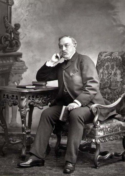 Edmund Yates, journalist and novelist, portrait photograph by Studio Walery