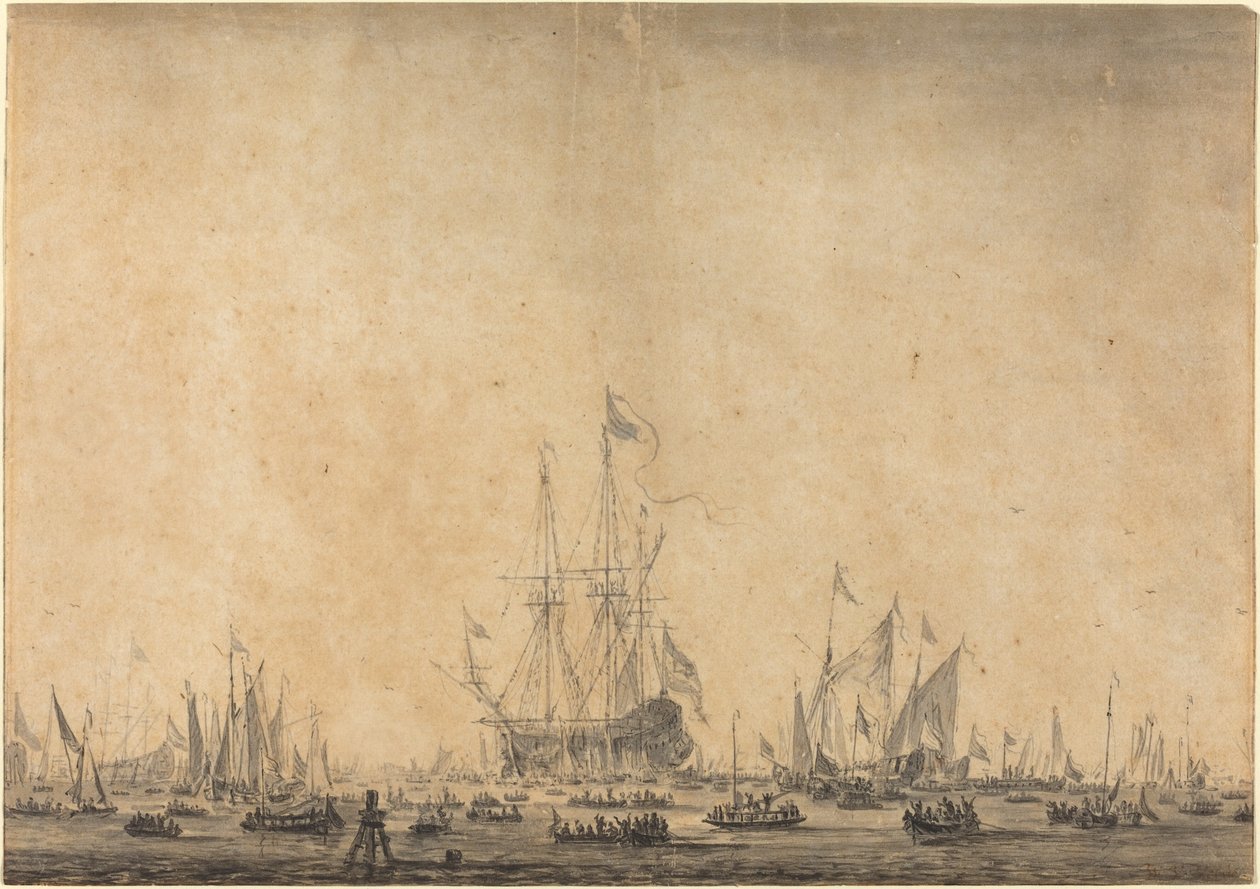 Marine by Style of Willem van de Velde the Younger