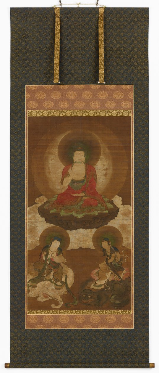 Buddhist Triad: Sakyamuni, Manjusri and Samantabhadra by Sumiyoshi Gukei
