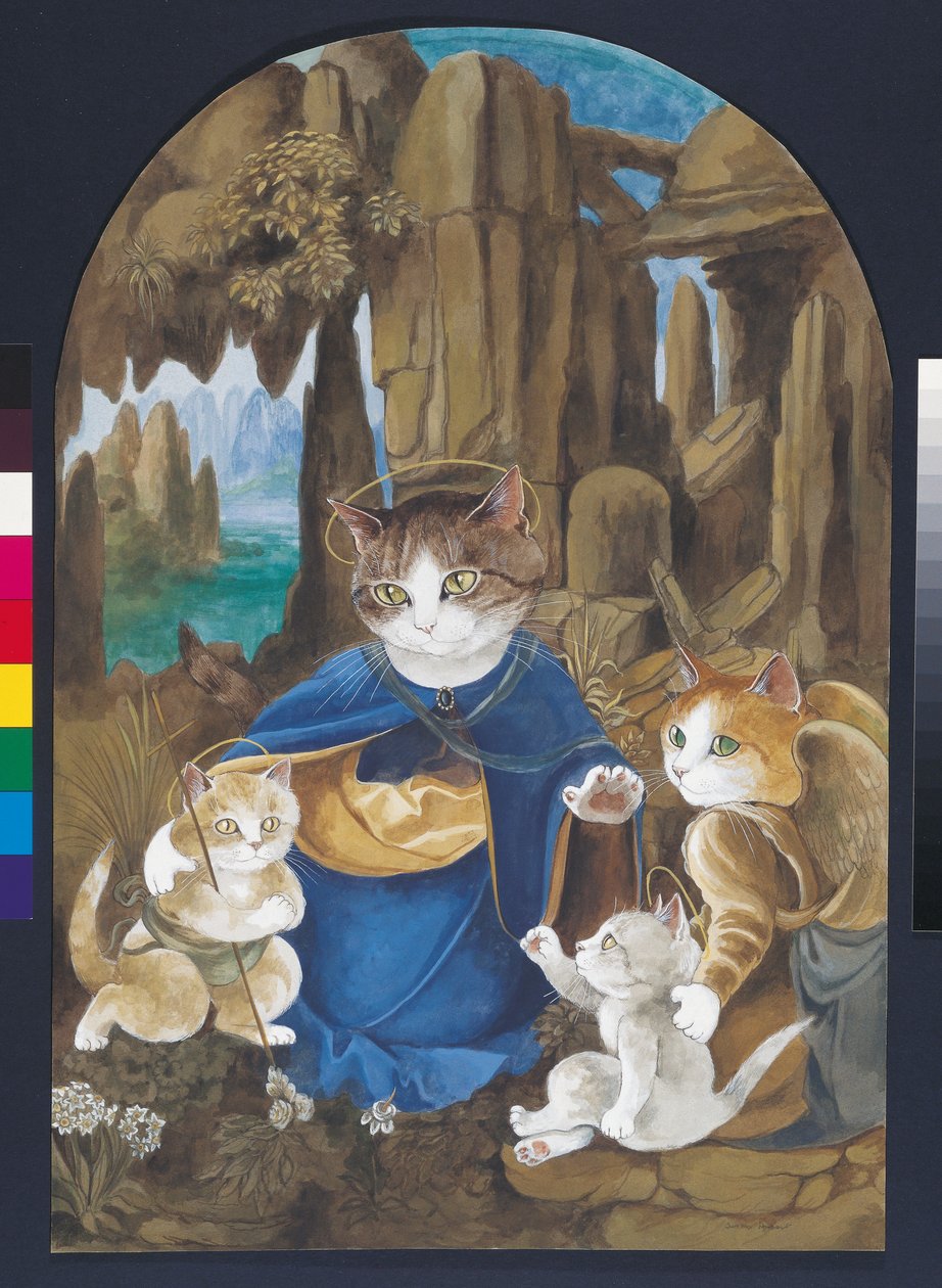 Illustration from Cats Galore! A Compendium of Cultured Cats by Susan Herbert