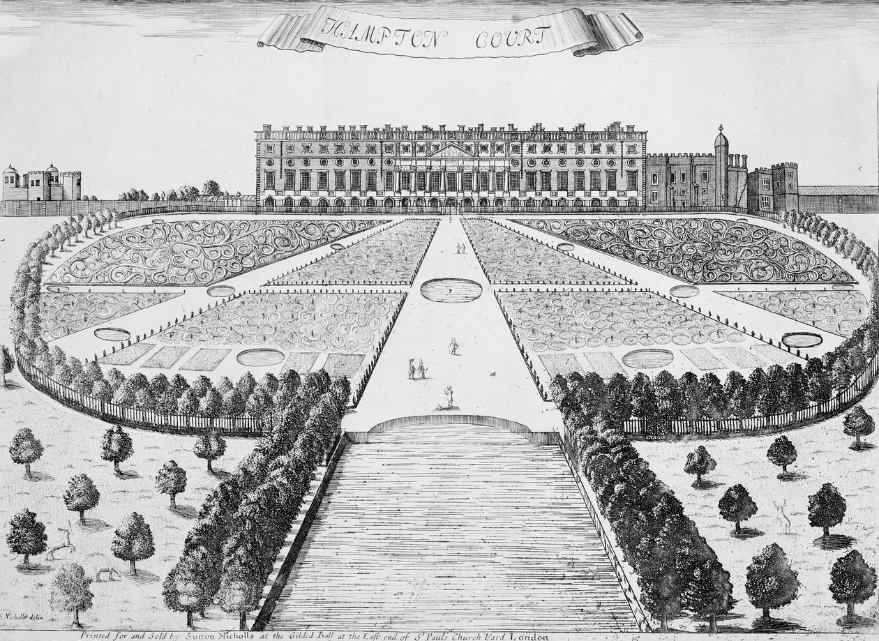 Hampton Court East Front, c.1830 by Sutton Nicholls