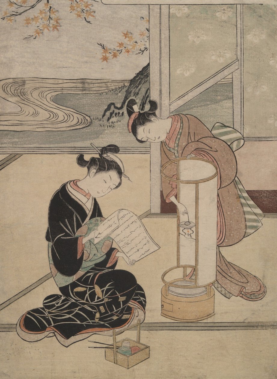 The Evening Glow of the Lamp: Eight Parlor Views by Suzuki Harunobu