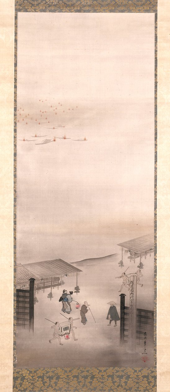 Yoshiwara and Shinagawa by Suzuki Kiitsu