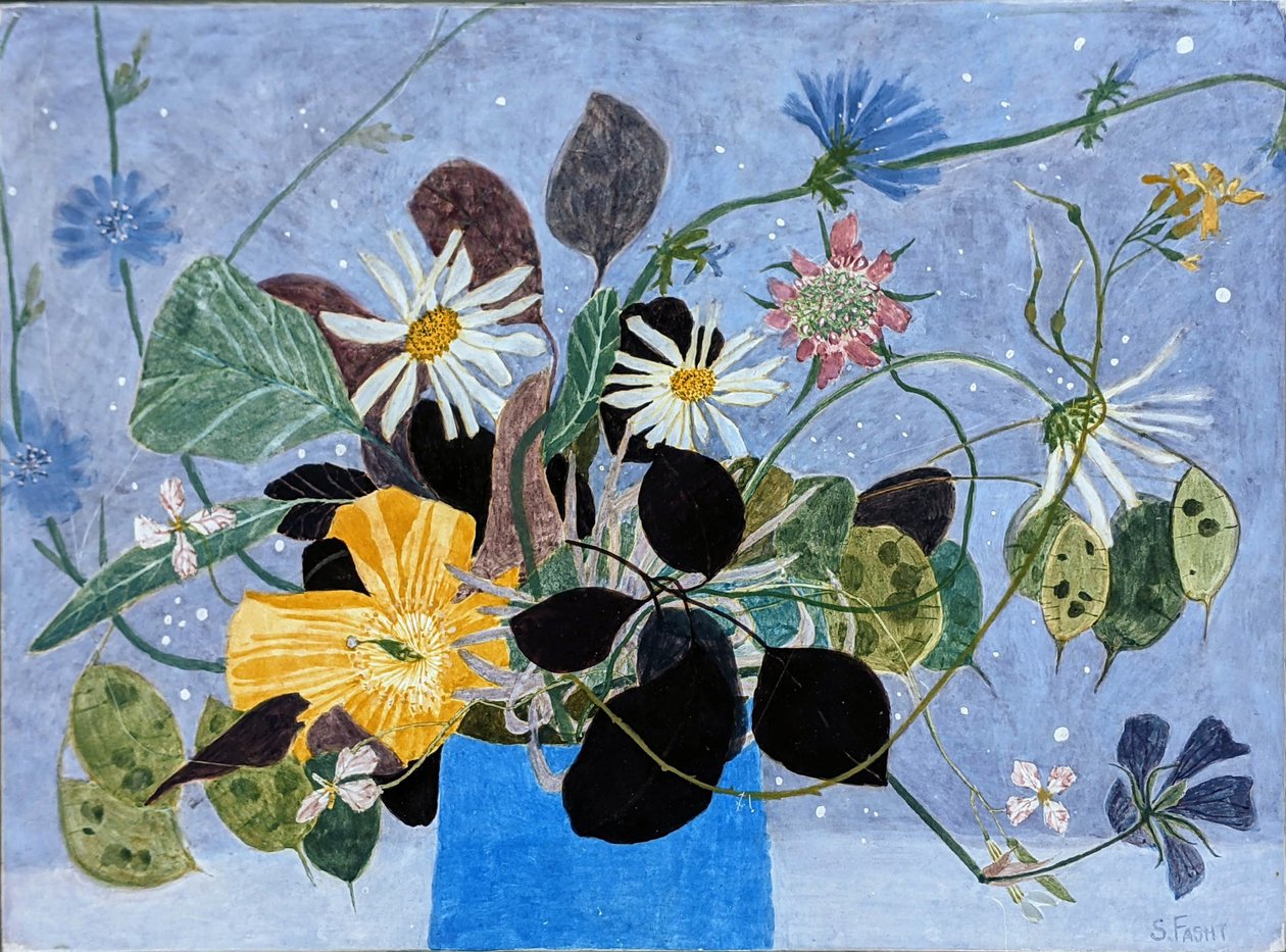 Wild Flowers with Chicory, 2022 by Suzy Fasht