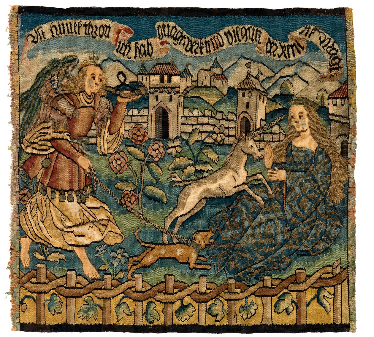 Tapestry Panel Depicting the Hunt of the Unicorn