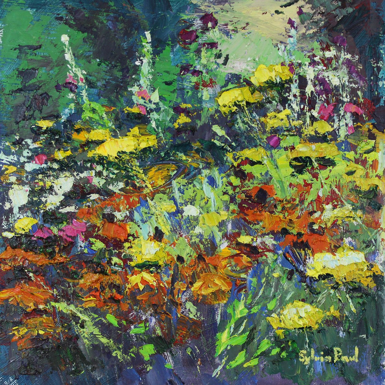Sunny Garden Colours, 2021 by Sylvia Paul