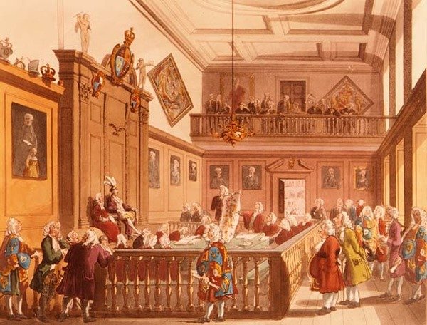 The Court of Chivalry in Session in the Earl Marshal