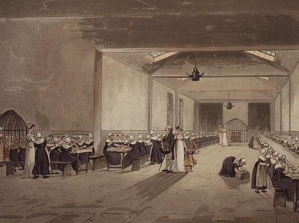 Dining Hall, Asylum, from Ackermann
