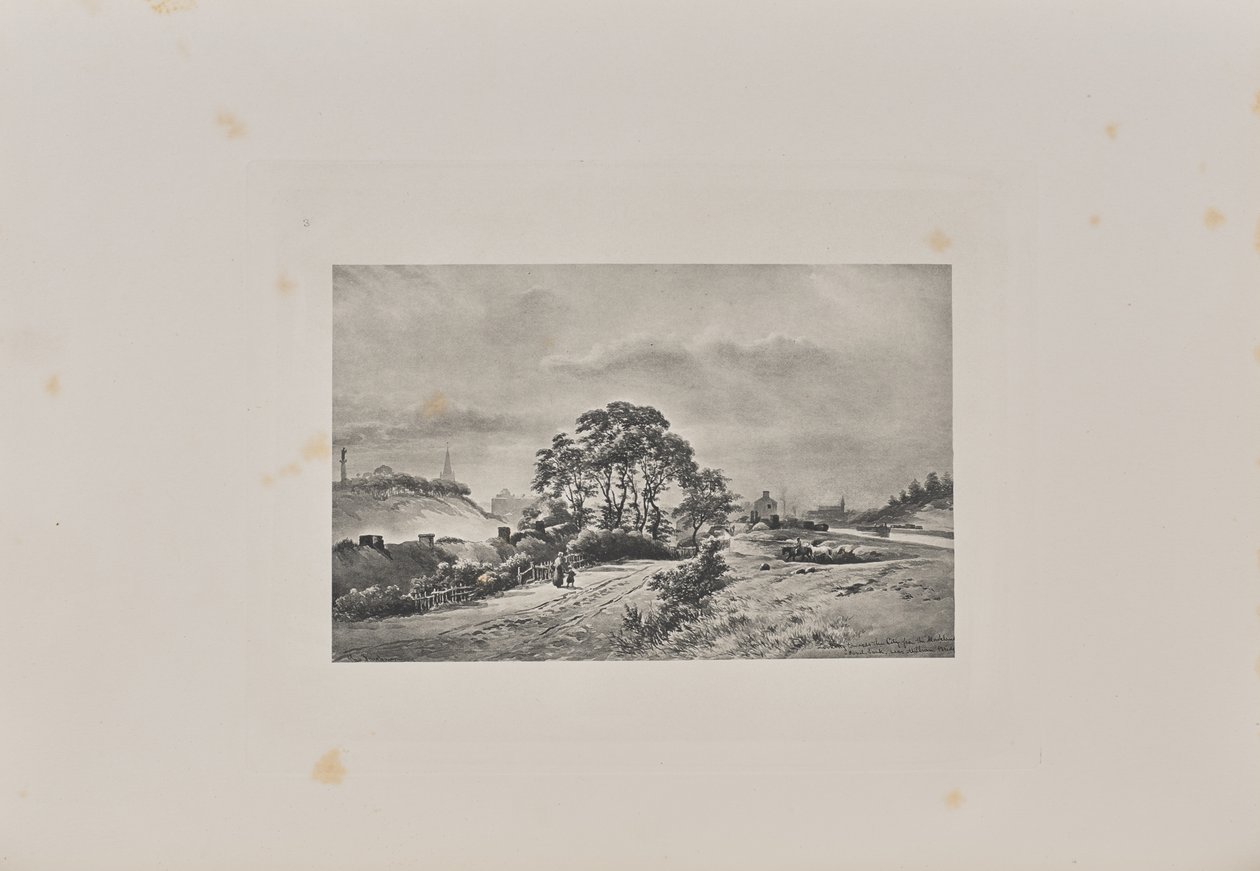 Looking Towards the City from the Monkland Canal Bank Near Milburn Bridge by T. and R. Annan and Sons