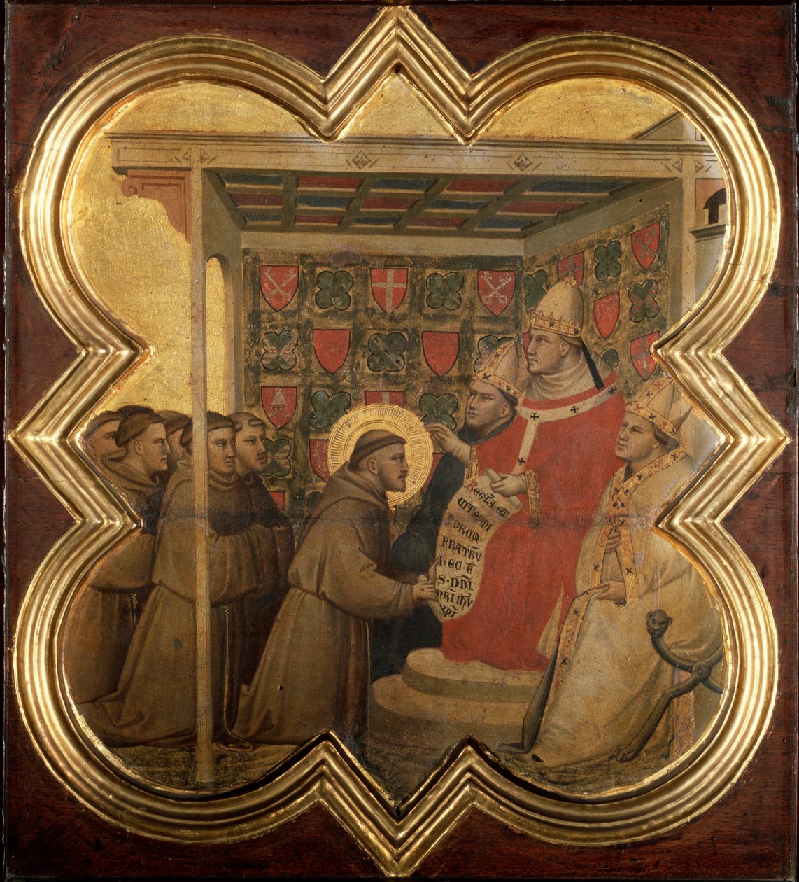 Life of Saint Francis of Assisi: Innocent III confirms the Franciscan rule in 1210 by Taddeo Gaddi