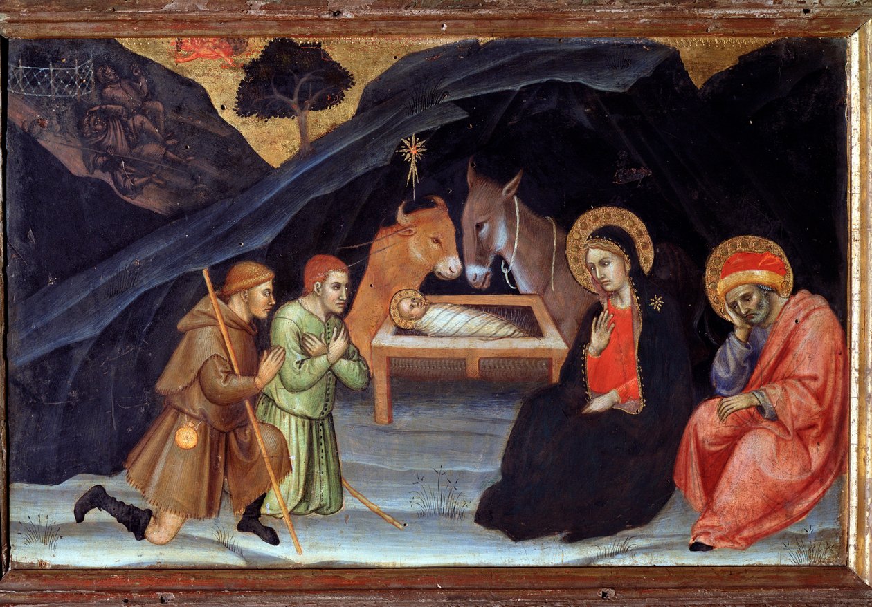 Adoration of the Shepherds by Taddeo di Bartolo