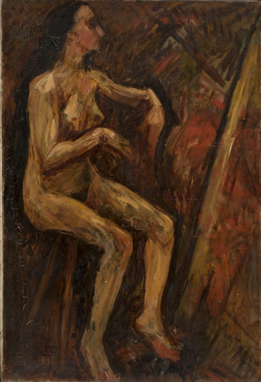 Nude of a Seated Woman by Tadeusz Makowski