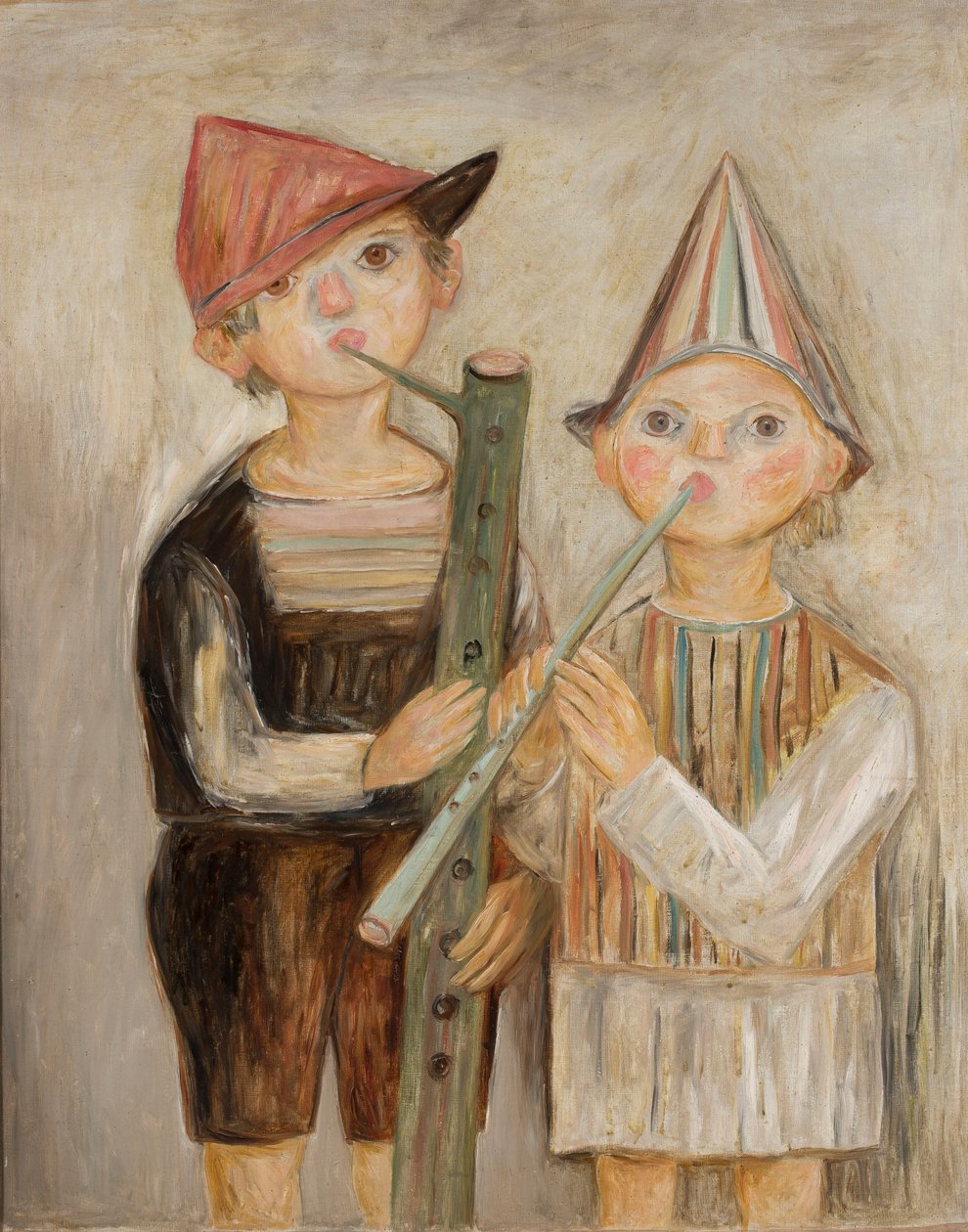 Boys with Flutes by Tadeusz Makowski