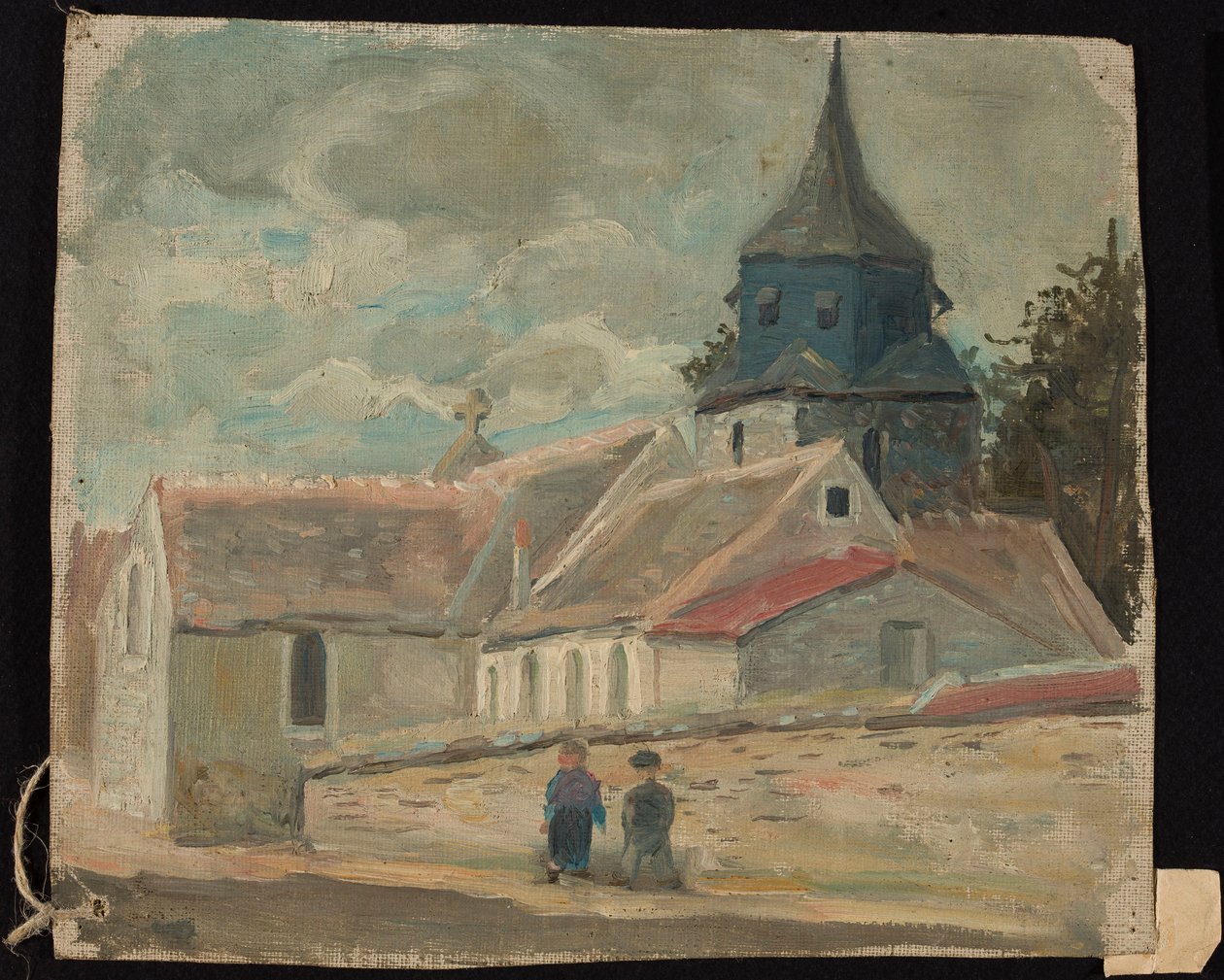 Village Church (Breuilpont) by Tadeusz Makowski