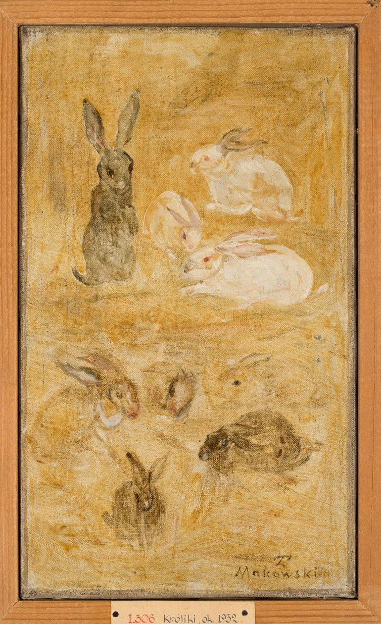 Rabbits by Tadeusz Makowski