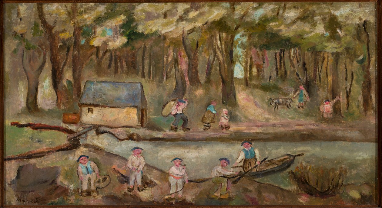 Mill by the River by Tadeusz Makowski