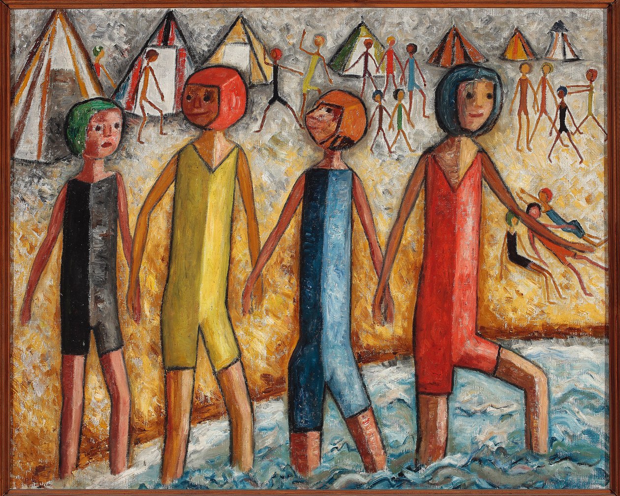 On the Beach by Tadeusz Makowski