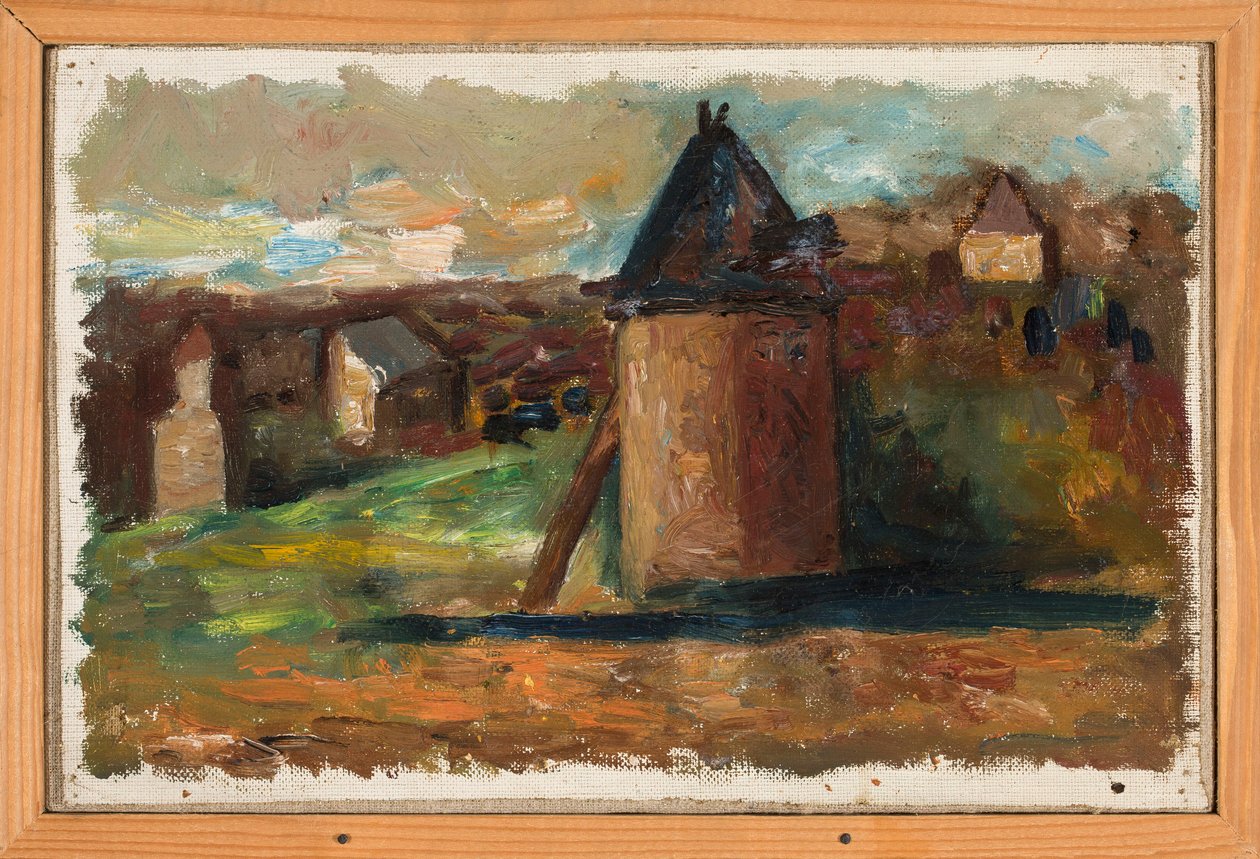 Landscape with Urban Buildings by Tadeusz Makowski