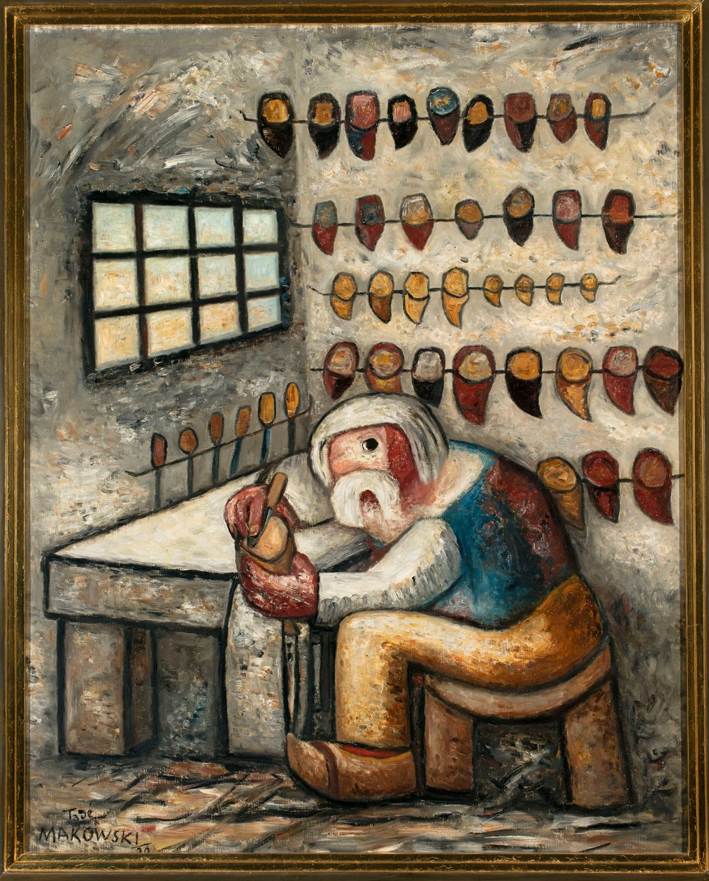 Shoemaker - The Clog Maker by Tadeusz Makowski
