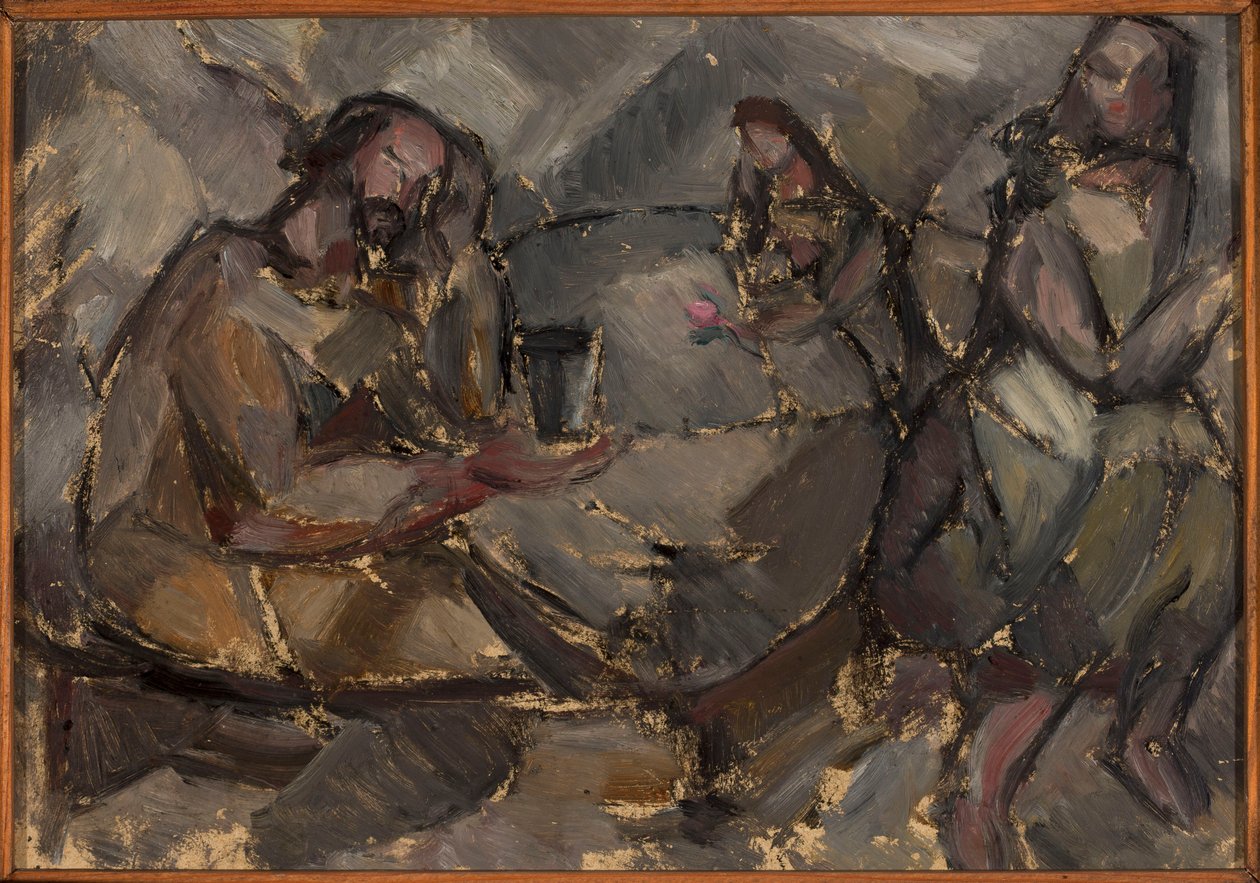 In the Wine Tavern by Tadeusz Makowski